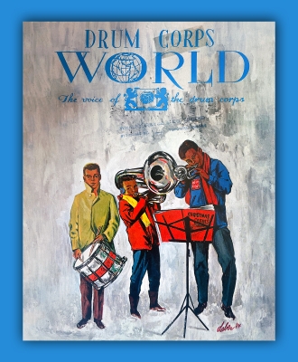 Don Daber's artwork for the December 1964 cover of Drum Corps World
Artwork by Don Daber
Keywords: 1964