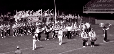 De La Salle watches LaSalle Cadets compete (Nationals Finals, Ottawa, 1969)
Photo  by Eric McConachie
Keywords: 1969