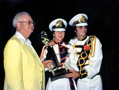 Al Tierney with Drum Majors of Offensive Lions (1978)
Photographer: Unknown
Keywords: 1978