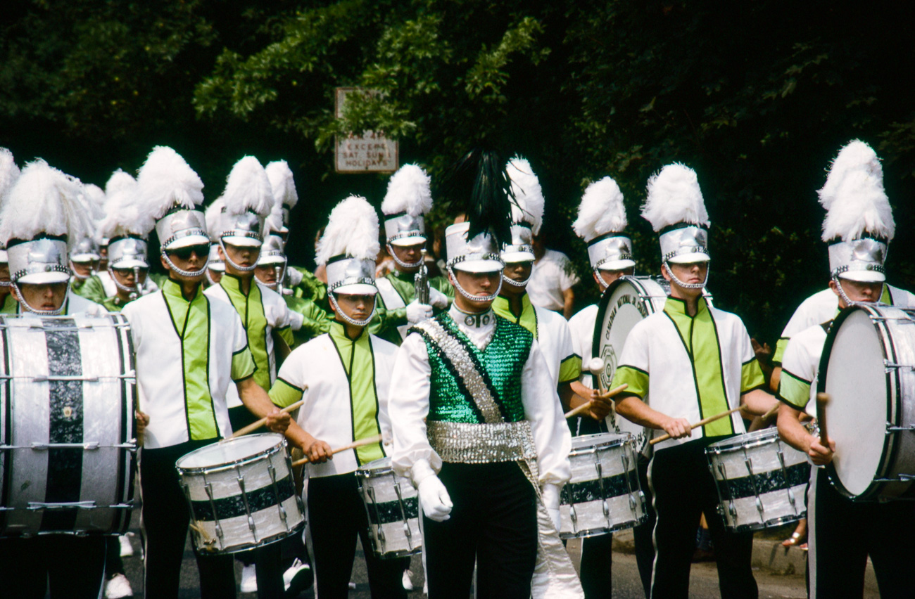 Toronto Optimists guard in summer parade uniforms (Sarnia, 1967)