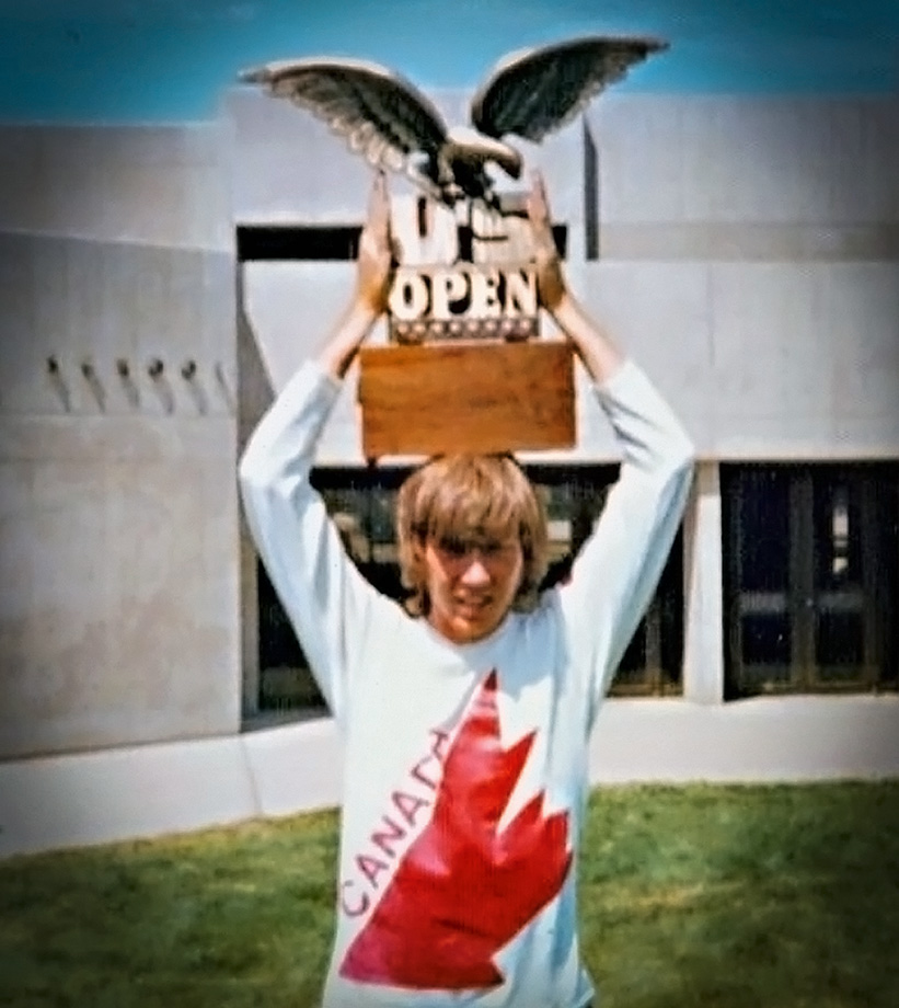 Jim Kane with the US Open trophy